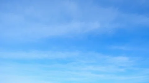 4K : Timelapse of the blue sky with white clouds, Time-lapse footage.  Stock Footage 293285897