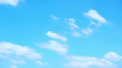 4K : Timelapse of the blue sky with white clouds, Time-lapse footage.  Stock Footage 298096070