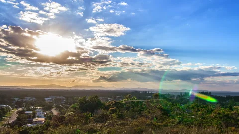 4K Timelapse Byron Bay Under Stunning Sunset Stock Footage 139379256