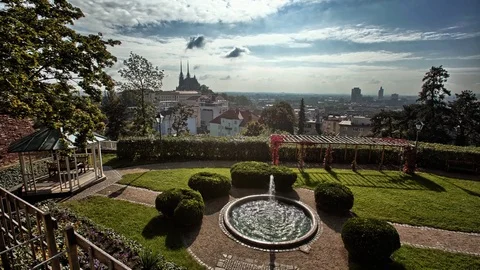 4K Timelapse with castle square Stock Footage 72729967