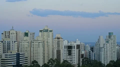 4k Timelapse - City sunset - skyscraper Stock Footage 134348649