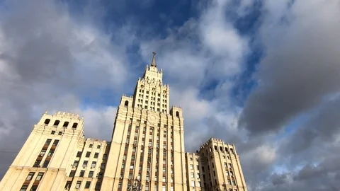 4К timelapse of cloud movement Video stock 121635458
