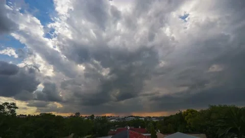 A 4K Timelapse of a cloudlapse sunset with stunning formations Stock Footage 232297936