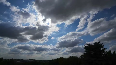 A 4K Timelapse of a cloudlapse sunset with stunning formations Stock Footage 234212685