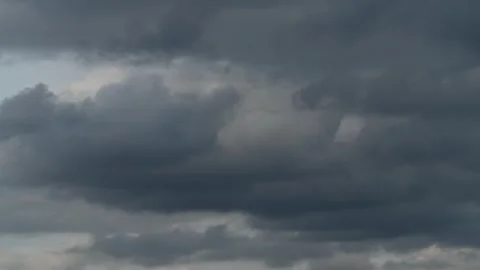 4K Timelapse of clouds on blue sky during rainy day Stock Footage 249990113