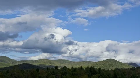 4K Timelapse of Clouds Casting Shadows on Forest 動画素材 71190894