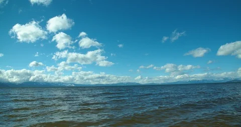 4k Timelapse of clouds forming over Lake Tahoe Video stock 109257278