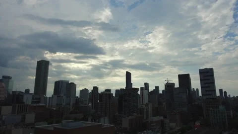 4K Timelapse of clouds over Downtown Toronto Stock Footage 133394197