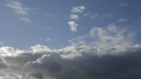 4K. Timelapse clouds over the green field. FULL HD, Stock Footage 35315682