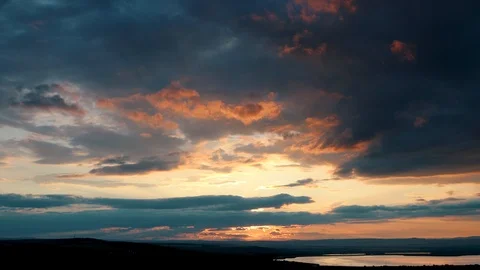 4k Timelapse Clouds At Sunset 스톡 동영상 107881263
