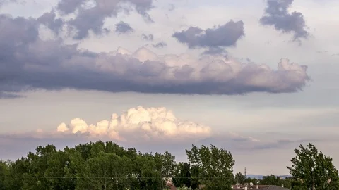 4K Timelapse Clouds at Sunset Parma Italy Vídeos de archivo 89156847