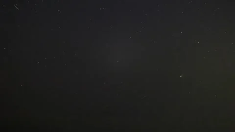 4K Timelapse of Comet Lemmon (C/2025 A6) moving across the starry night sky. Stock Footage 328140365