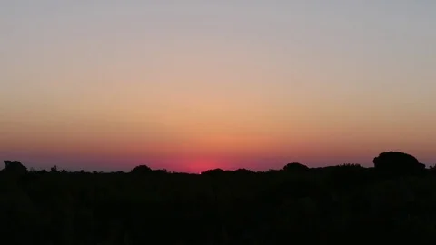 4k. Timelapse of the dawn in Doñana Stock Footage 76583901