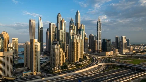 4K Timelapse of Downtown Dubai, UAE Stock Footage 107956522