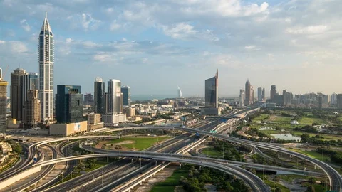 4K Timelapse of Downtown Dubai, UAE 動画素材 107956683