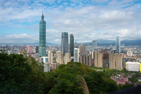 4K Timelapse downtown Taipei 库存影片 339800100