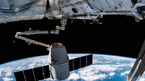 4K Timelapse of Earth seen from space featuring Space X Stock Footage 155769666