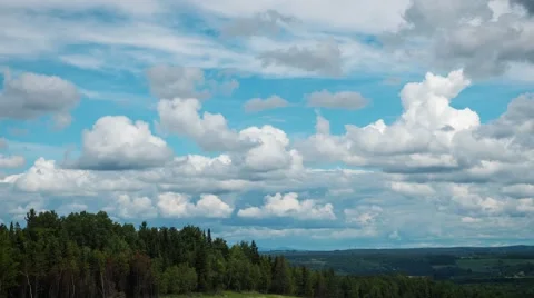 4K - Timelapse of fast clouds Stock Footage 52587952