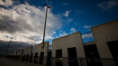 4k timelapse of fast moving clouds  Stock Footage 89421573