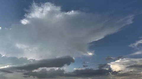 4K Timelapse Flowing Clouds In The Sky White Clouds Moving Fast Sky. Stock Footage 321574592