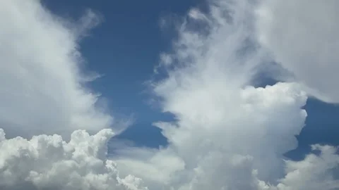 4K Timelapse Flowing Clouds In The Sky White Clouds Moving Fast Sky. Stock Footage 321574610