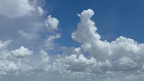 4K Timelapse Flowing Clouds In The Sky White Clouds Moving Fast Sky. Stock Footage 321574648