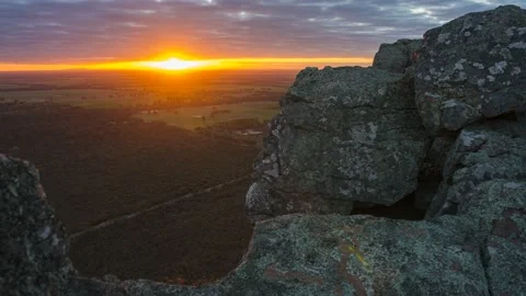 4K Timelapse Footage of the Summit of Mt Zero in the Grampians National Park Stock Footage 135090164