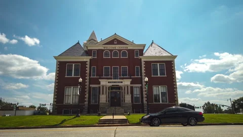 4K Timelapse of Jackson, GA Welcome Center, Clouds and Sun in Stunning Detail Stock-Footage 256497143