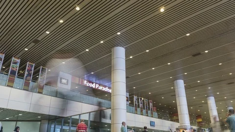 4k timelapse at KLIA 's arrival hall Stock Footage 116709594
