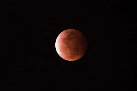 4K Timelapse of Lunar Eclipse 2021 Stock Footage 154705825