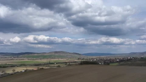 4k Timelapse of Majestic clouds shining through the colorful blue sky Stock Footage 201488995