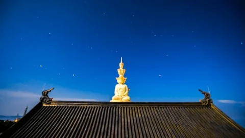 4K Timelapse Of The Mist And Cloud In Mount Emei, Sichuan Province, China. Stock Footage 125191230