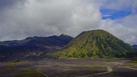 4K Timelapse of Mount Bromo. Tilt Up Effect Stock Footage 107404607