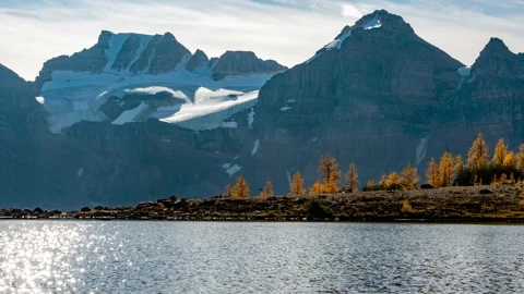 4K Timelapse of Mountain Lake Stock Footage 147998842