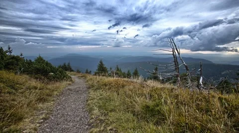 4K timelapse with mountain path Video stock 67896929