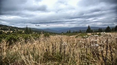 4K timelapse with mountain plateau 스톡 동영상 67896921