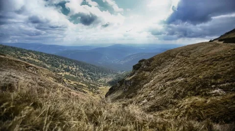 4K timelapse with mountain valley Video stock 67896952