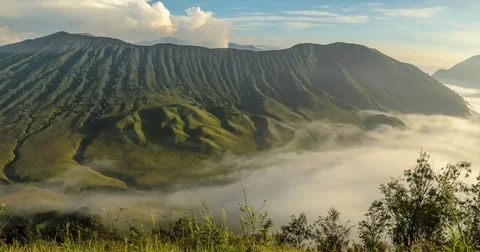 4K Timelapse of Moving Clouds Bromo Stock Footage 81263066