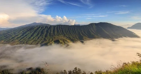 4K Timelapse of Moving Clouds Bromo Stock Footage 81263067