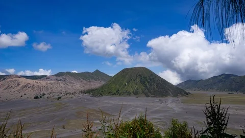 4K Timelapse of moving clouds over Bromo volcano, East Java, Indonesia. Stock Footage 88728662