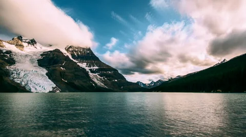 4K Timelapse of Mt Robson mountain in British Columbia Canada Stock Footage 54934452