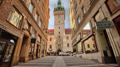 4K timelapse in the old city Video stock 72730677