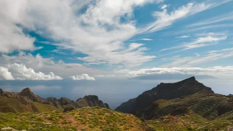 4K Timelapse Pan of Masca Gorge and Surrounding Mountains 動画素材 314263945