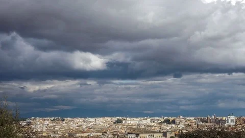 4K Timelapse panoramic view from the Gianicolo, Rome, Europe 库存影片 71620552