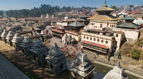 4K+ Timelapse PashupatinathTempel 스톡 동영상 41595742