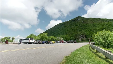 4K, Timelapse of Rest Stop at Blue Ridge Mountains Craggy Gardens Stock-Footage 76483052