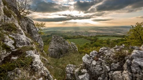 4K timelapse with rock Video stock 67582547