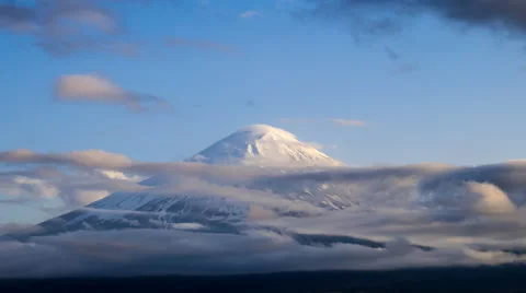 4K Timelapse rolling clouds over Mt.Fuji, Japan Stock Footage 67705167