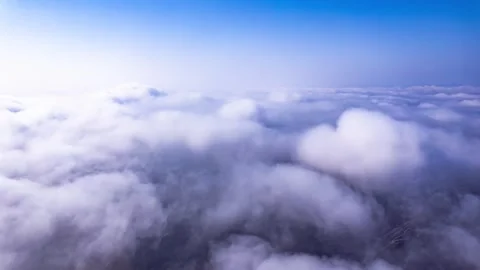 4K Timelapse of Sea of Clouds over Mountain Peak Video stock 338003127