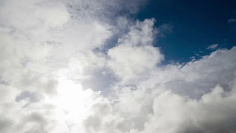 4k timelapse sky and clouds at sunset Stock Footage 80294583
